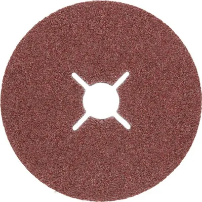 Produktbild von Fiberschleifscheiben-Set für Winkelschleifer, Korund D=125 mm; K=36-100, 12-tlg.