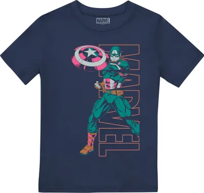Immagine prodotto di Captain America - Maglietta "Emerge" per bambini TV2475 (152-158) (blu navy)