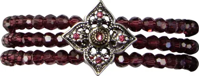 Produktbild von Perlen-Armband Louise weinrot