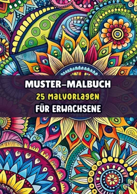 Produktbild von Muster-Malbuch - 25 Malvorlagen für Erwachsene