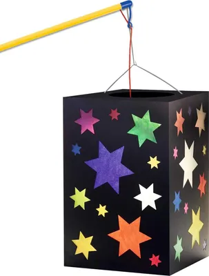 Produktbild von URSUS Sterne, Papierlaterne, Karton, Papier, Schwarz, Einfarbig, Rechteckig, Junge/Mädchen