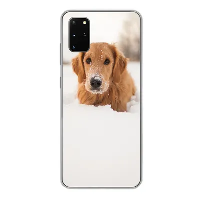 Produktbild von MuchoWow® Handyhülle Schutzhülle Hülle für Samsung Galaxy S20 Plus Hund - Schnee - Winter Silikon Softcase Handy Hülle - Hartschale
