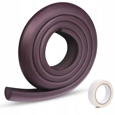 Image de Protection, bande de mousse 3,5 cm x 3,5 cm x 2 m, marron, 1 pièce