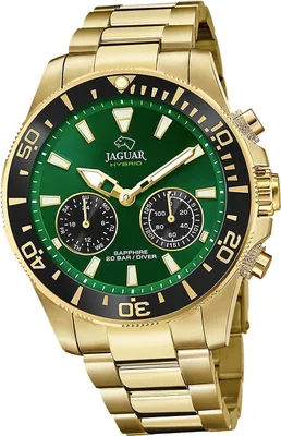 Obrázek produktu pro Pánské hodinky Jaguar z nerezové oceli Multifunkční sportovní elegantní zlaté spojené D2UJ899/1