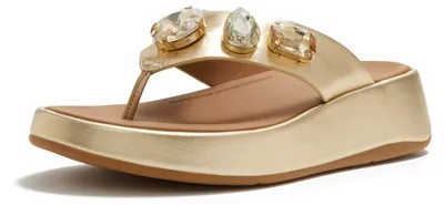 Produktbild von FITFLOP FitFlop F-Mode Ultra-Jewel Zehensandalen aus Leder 43
