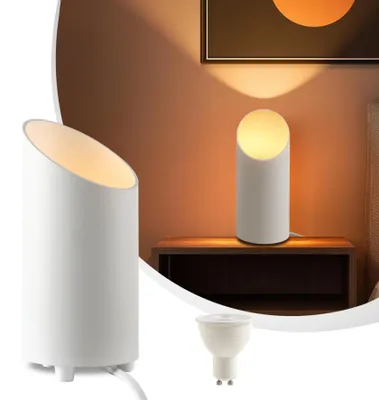 Productafbeelding van Uplight Led-vloerspot, wit, met voetschakelaar en 3 kleurtemperaturen voor indirecte verlichting