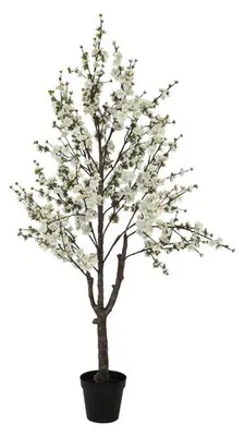 Immagine prodotto di Pianta artificiale di ciliegio (Prunus) di Countryfield – Bianca – Ø 100 cm – Altezza 180 cm