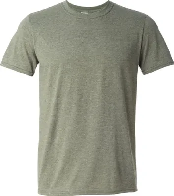 Produktbild von Gildan Soft-Style Herren T-Shirt, Kurzarm, Rundhalsausschnitt BC484 (S) (Militärgrün meliert)