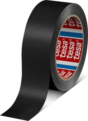 Produktbild von 4 Rollen tesa 60404 PVC Klebeband für Innenverpackungen, 66 m x 38 mm, schwarz