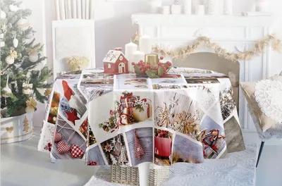 Produktbild von Wachstuch Weihnachten Winter abwischbar Wachstuchtischdecke 140 x 160 cm