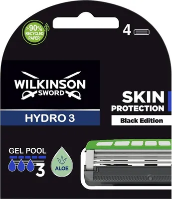 Produktbild von Wilkinson Hydro 3 Hydrating Gel Rasierklingen, 4er Pack