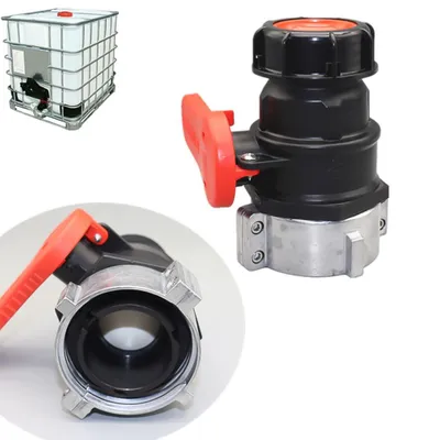 Image de Adaptateur pour réservoir d'eau IBC, Adaptateur pour réservoir IBC Accessoires, Robinet d'arrêt IBC Robinet à clapet pour conteneur IBC(DN50/75 mm)