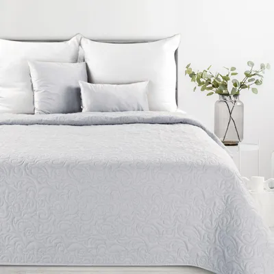 Produktbild von Tagesdecke Lein-Optik 4 silber 220x240 cm silber