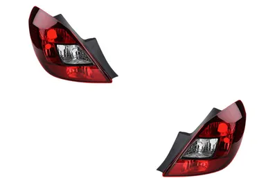Produktbild von Johns, Heck Leuchte Rück Leuchte passend für Opel Corsa D 07/2006- Set Links und Rechts 1222199 93196753 93196754 1222200