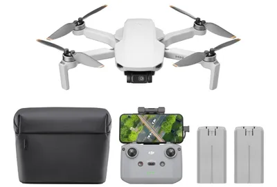 Produktbild von DJI Mini 4K Camera Drohnen Combo mit 4K UHD Kamera für Erwachsene, 3-Achsen-Gimbal-Stabilisierung, 10 km Videoübertragung, Autom. Rückkehr, windstabil