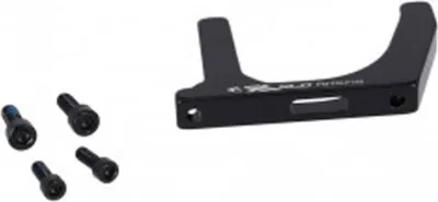Produktbild von XLC BR-X108 Flatmountadapter (FM) für Postmount-Bremse (PM) Vorderrad (VR) Ø 140 auf 180 mm, schwarz