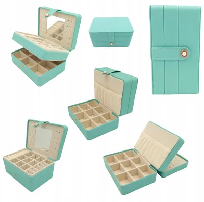 Produktbild von Schmuckkästchen Koffer Spiegel Box Geschenk Reise Organizer