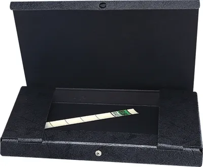 Produktbild von Dokumentenmappe A4 Hartpappe Füllvermögen 10mm schwarz Packung mit 30 Stück