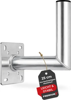 Image de Support mural PremiumX 25 cm en aluminium SAT