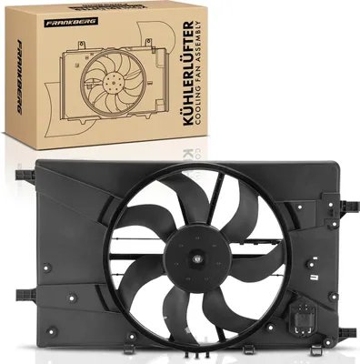 Obrázok produktu pre Frankberg 1x ventilátor chladenia motora s rámom ventilátora chladiča Chevrolet Cruze Opel Astra J Insignia A