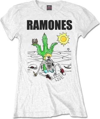 Produktbild von Ramones - "Loco Live" T-Shirt für Damen RO1304 (M) (Weiß)