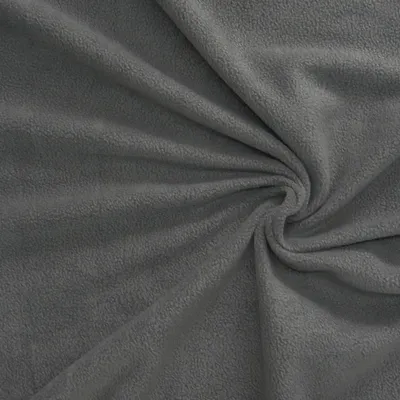 Produktbild von Polar Fleece Stoffe Meterware Fleecestoff dunkelgrau