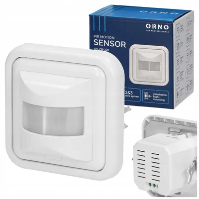 Produktbild von Orno OR-CR-220 PIR Bewegungsmelder Unterputz Wand LED 160°