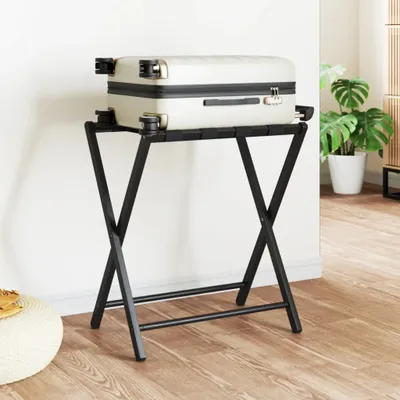 Obrázok produktu pre vidaXL Nosič batožiny čierny 68,5x38x58 cm Bambus