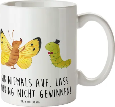 Produktbild von Mr. & Mrs. Panda Tasse Mobbing bewältigen - Weiß - Geschenk, Kaffeebecher, Trost, Ermutigung, inspirierende Zitate, Zuversicht, Vertrauem, Teetasse, Mitgefühl, Motivation