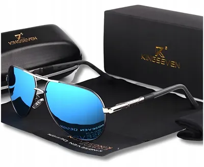 Produktbild von Kingseven N725 Herren Sonnenbrille Polarisierend UV400 Blau