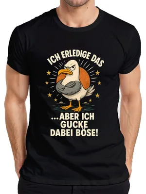 Productafbeelding van Ik regel dat, maar ik draag daarbij een T-shirt met de tekst "boos statement, sarcasme", in het zwart, maat S