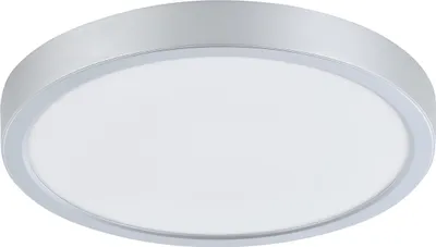 Produktbild von EGLO LED Deckenleuchte Molay, 1 flammige Aufbauleuchte aus Stahl und Kunststoff, Deckenlampe in Silber, Weiß, LED Aufbaulampe warmweiß, Ø 28,5 cm