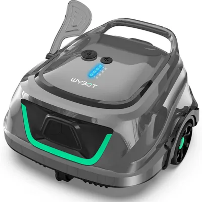 Obrázok produktu pre Robot na čistenie bazénov, akumulátorový, bezdrôtový vysávač na bazény s výdržou 120 minút a dvojitou filtráciou, s automatickým parkovaním pre nadzemné bazény