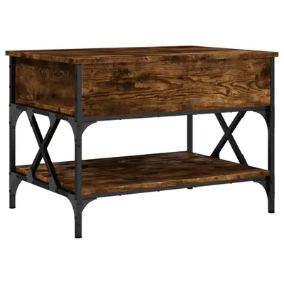 Produktbild von Couchtisch Räuchereiche 70x50x50 cm Holzwerkstoff und Metall