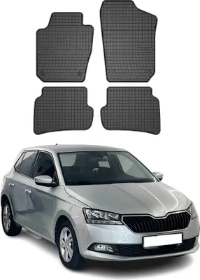 Immagine prodotto di 2014-2021 Skoda Fabia tappetini in gomma nera 4 pz
