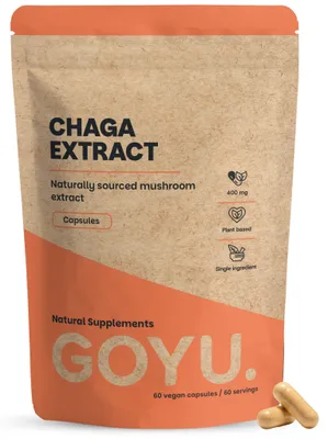 Productafbeelding van Goyu Chaga Extract Capsules – 60 Capsules – 30% Polysacchariden (60 capsules)
