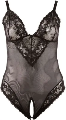 Produktbild von Cottelli Collection - Body ouvert schwarz, Größe:2XL