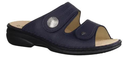 Produktbild von Finn Comfort Sansibar, Damen, Pantolette, Leder, Dunkelblau lose Einlagen bequem - Marken Finn Comfort, Blau, leder (fiesta)