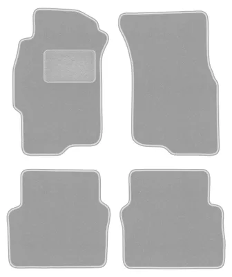 Image de Tapis de sol en moquette pour Rover 400/ 45 1998-2005 (berline) – jeu 4 pièces, gris, sur mesure – Wielganizator OSLO