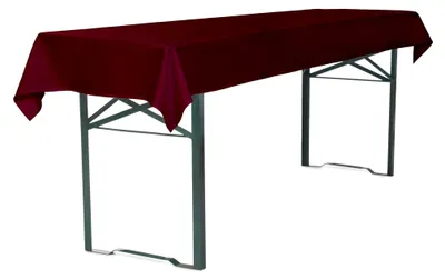 Produktbild von TexDeko Tischdecke für Bierzeltgarnitur 100x250cm, waschbar (Bordeaux)