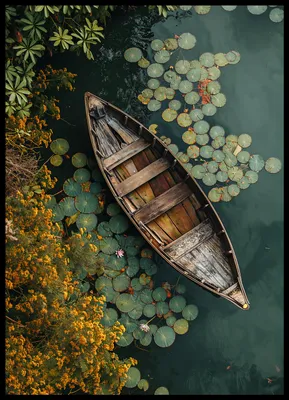 Immagine prodotto di Poster 50x70cm Łódź tra natura e natura