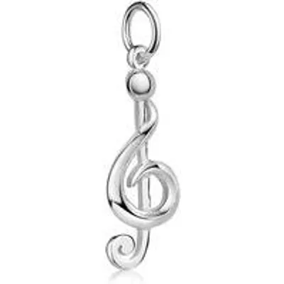Productafbeelding van Zilveren Notensleutel Hanger Sieraad 925 Sterling Zilver