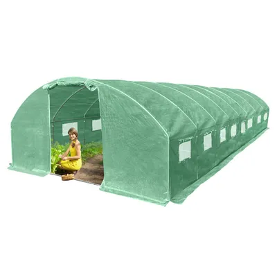 Produktbild von 4iQ Gewächshaus Folientunnel 4x8m Grün 8/25