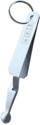 Produktbild von Famanu Zeckenentferner aus Edelstahl - für Hunde und Katzen - handlich und hygienisch - 8 cm