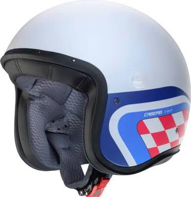 Image de Caberg Freeride X Daytona casque jet, blanc mat/rouge/bleu, 2XL (61)