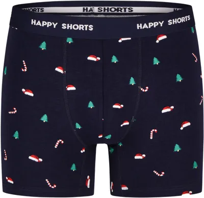 Produktbild von Happy Shorts Herren Retro Boxer 2-Pack Jersey XMAS - Christmas - Größe XL