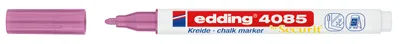 Zdjęcie produktu dla Edding Kreidemarker 4085, Metaliczny róż, Bullet, 1 szt.