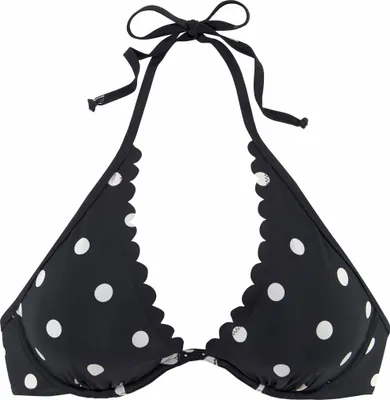 Produktbild von LASCANA Bügel-Bikini-Top Jada schwarz-weiß Größe 40 Cup E