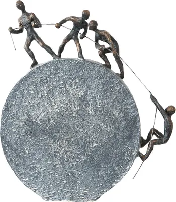 Produktbild von Casablanca by Gilde Dekofigur Skulptur Lifting bronzefinish H. 35 cm,79125