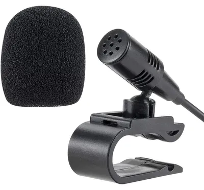 Immagine prodotto di Microfono esterno portatile per autoradio, con cavo di 3 metri.